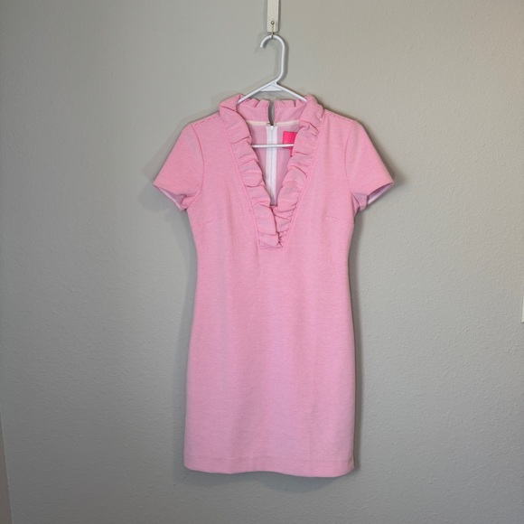 Lilly Pulitzer Dresses & Skirts - Lilly Pulitzer NWT Tisbury Prosecco Pink Striped Ruffle Dress